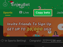 How to copy bet?